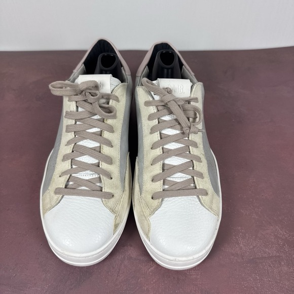 P448 John Pink and White Gray Trim Women's Sneakers Size Eu 39 US 8.5 - Picture 3 of 10